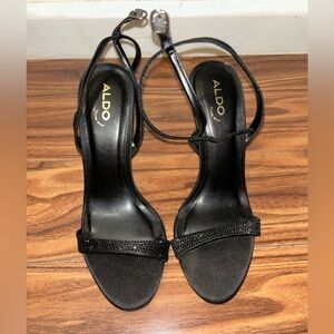ALDO Black Strappy Heels